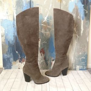 Steven Steve Madden 9 otk gray suede boots